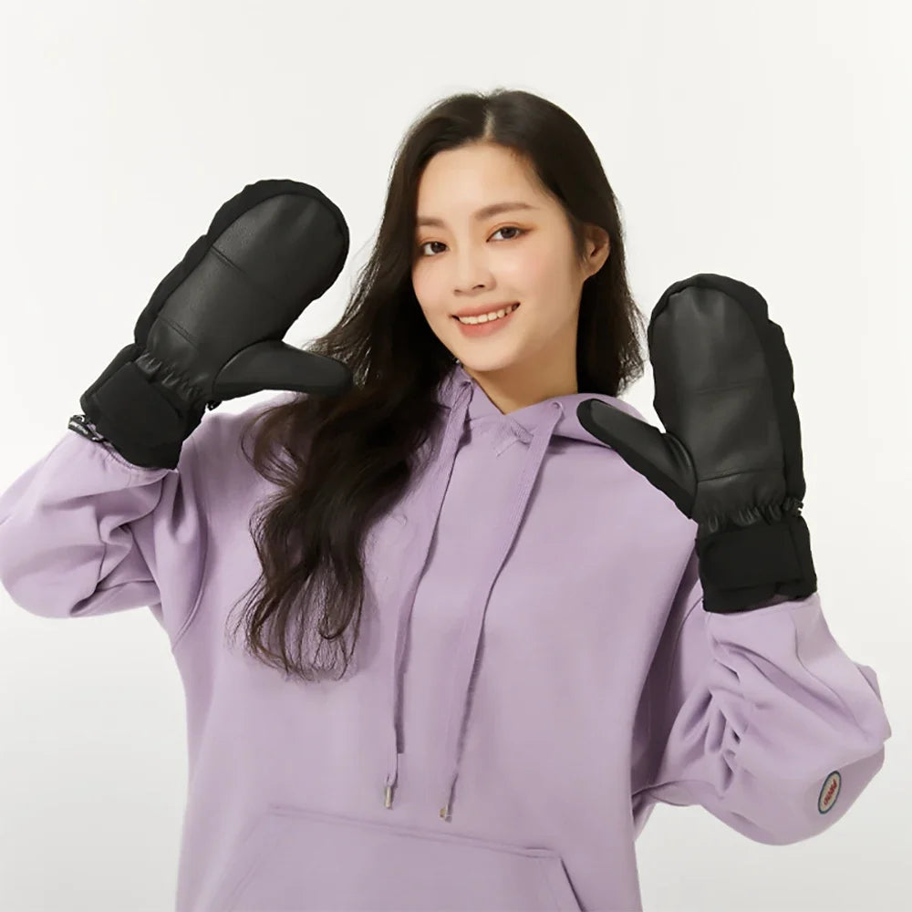 OhSunny Women's Warm Wool Knitted Beanie and Gloves Set