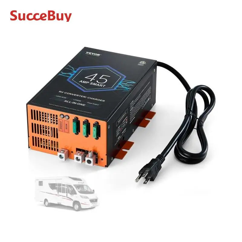 SucceBuy RV Converter 45A 55A 80A Smart Battery Charger 12VDC