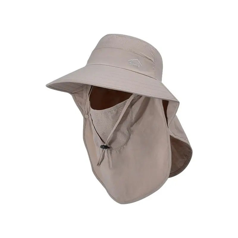 Unisex Quick-Drying Large Brim Sunshade Sports Caps for Outdoor Fishing Activities
