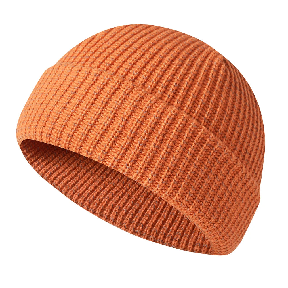 Craft of Weaving Unisex Winter Reflective Knitted Beanie Hat