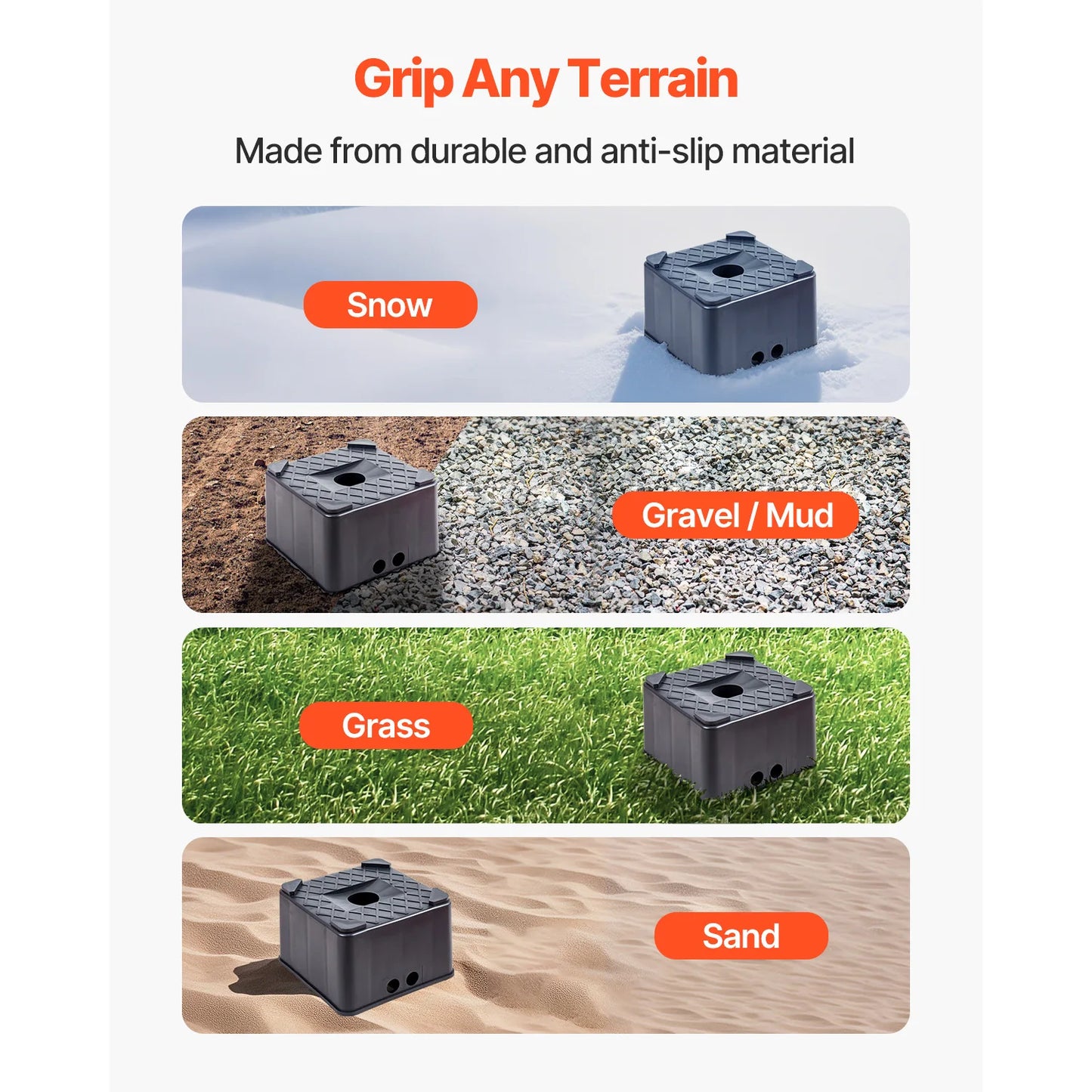 Hign-concerned RV Trailer Jack Block Durable Leveling Accessory