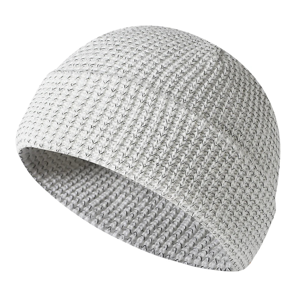 Craft of Weaving Unisex Winter Reflective Knitted Beanie Hat