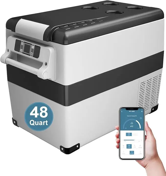 XMSJ Portable 12V Refrigerator Electric Cooler for Vehicles