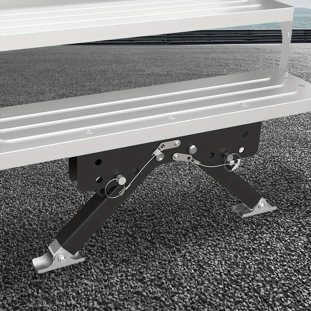RV Folding Step Board Bracket Adjustable Steel Stabilizer Tool