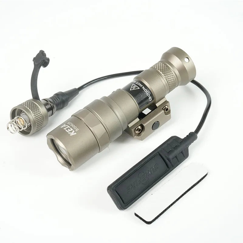Tactical SF M300C M600C Metal Flashlight Strobe Scout Light for Airsoft Hunting 20mm Rail