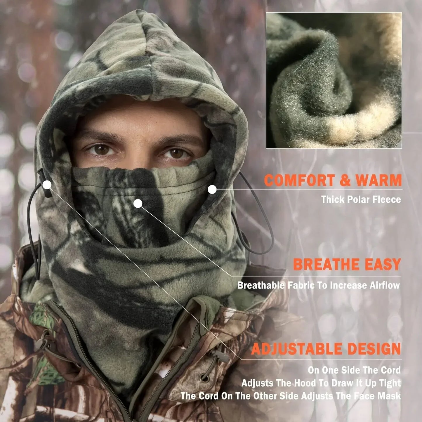 Guangdong Winter Balaclava Thermal Fleece Ski Mask Outdoor