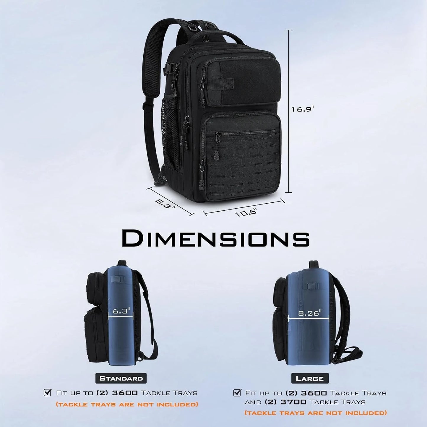 Tactical Fishing Sling Tackle Bag Lightweight Backpack for Gear Storage Ideal Gift for Men