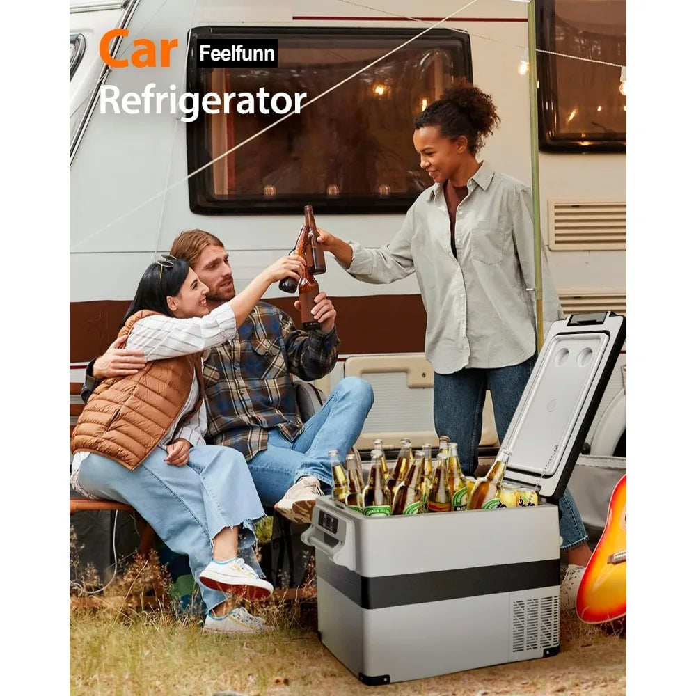 XMSJ Portable 12V Refrigerator Electric Cooler for Vehicles