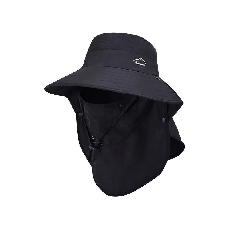 Unisex Quick-Drying Large Brim Sunshade Sports Caps for Outdoor Fishing Activities