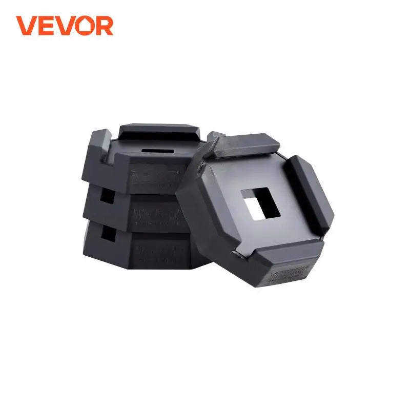 VEVOR RV Leveling Pads 4 Pack Rubber Trailer Jack Stabilizer Pads for 5th Wheels and Motorhomes