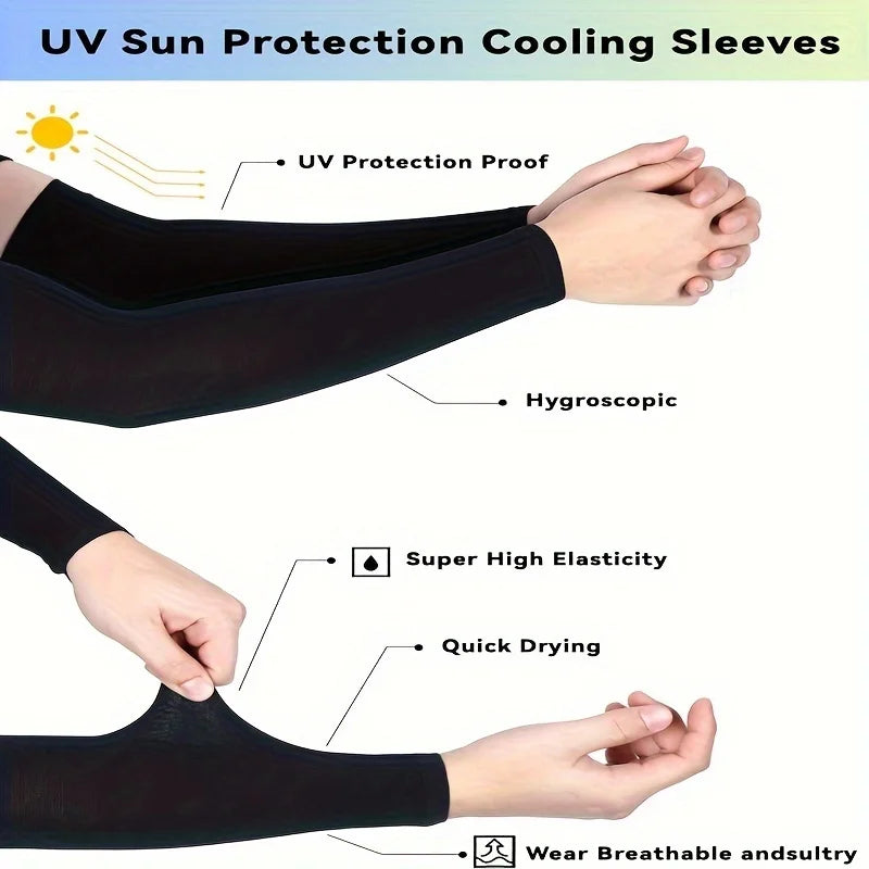 Cycling Arm Sleeves - Anti-UV Sunscreen Sports Warmers by CN