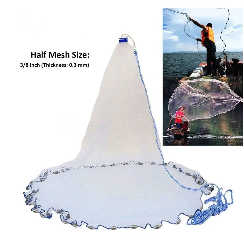 Hign-concerned Hand Cast Net Nylon Monofilament Fishing Net