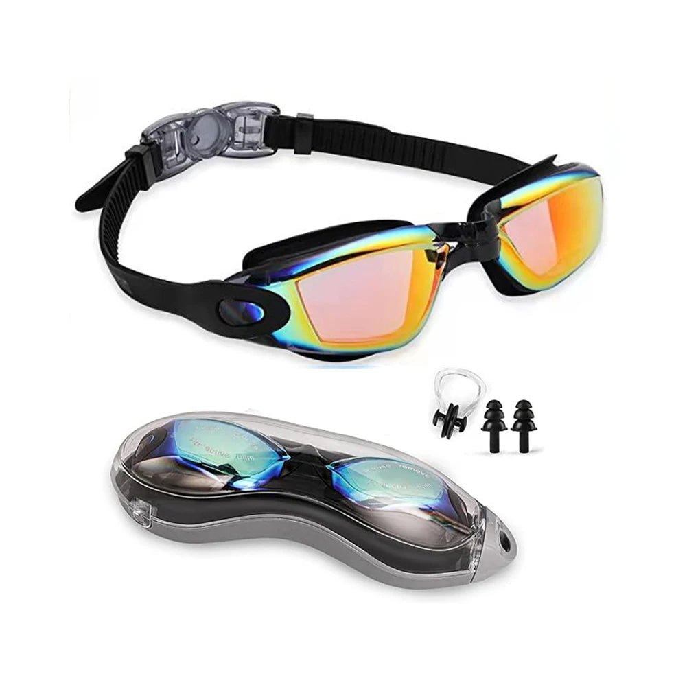 America Wildlife Anti Fog UV Swim Goggles Silicone Gaskets
