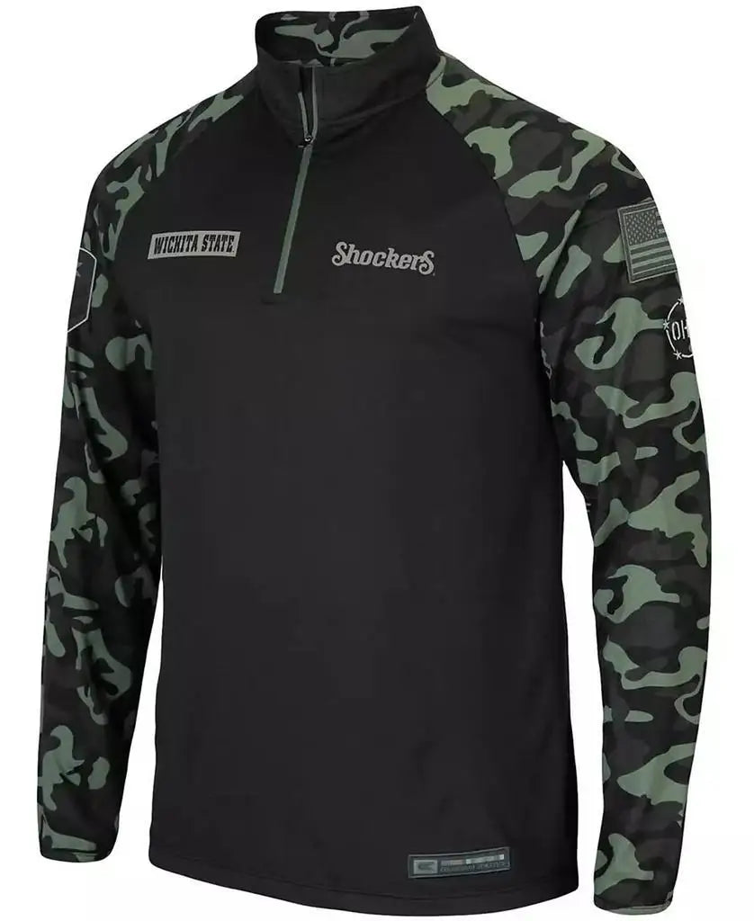 Colosseum Men's Wichita State Shockers Quarter-Zip Jacket
