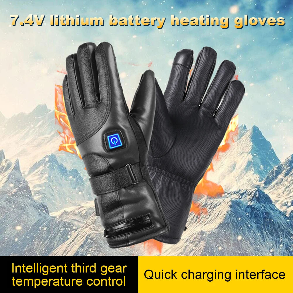 Rechargeable Heated Gloves for Men and Women Winter Thermal Touchscreen Skiing and Hiking