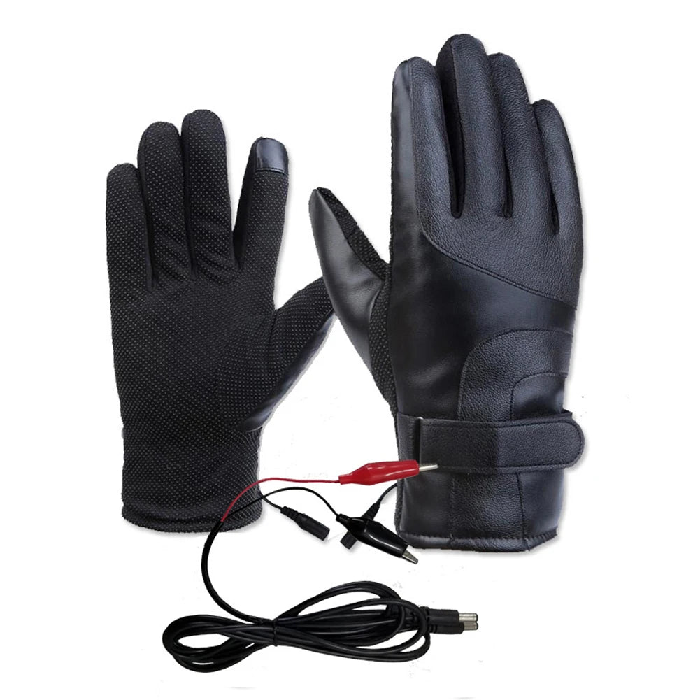 JoceStyle Motorcycle Heated Gloves Waterproof Winter Thermal Gear