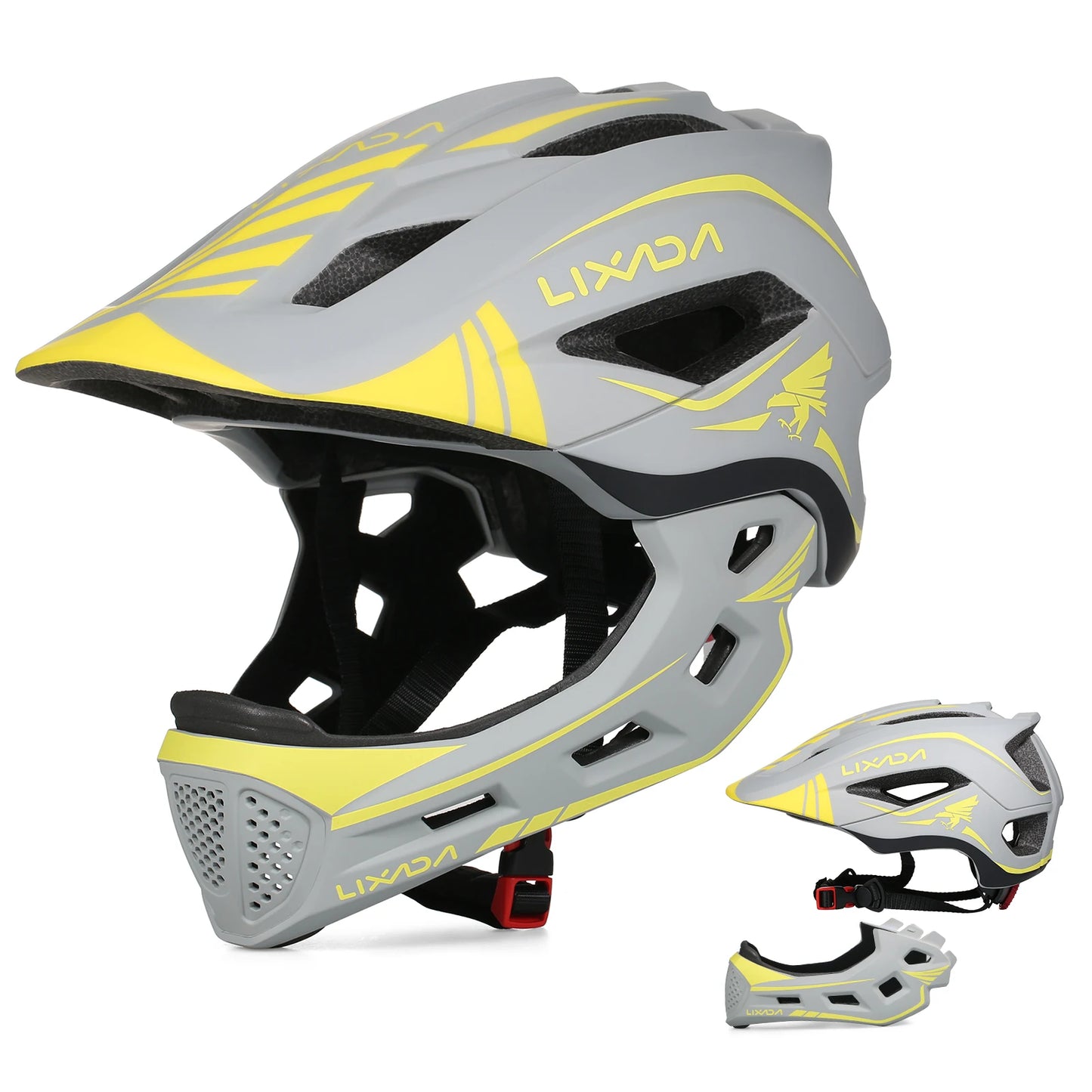 Lixada Kids Detachable Full Face Helmet for Sports Safety