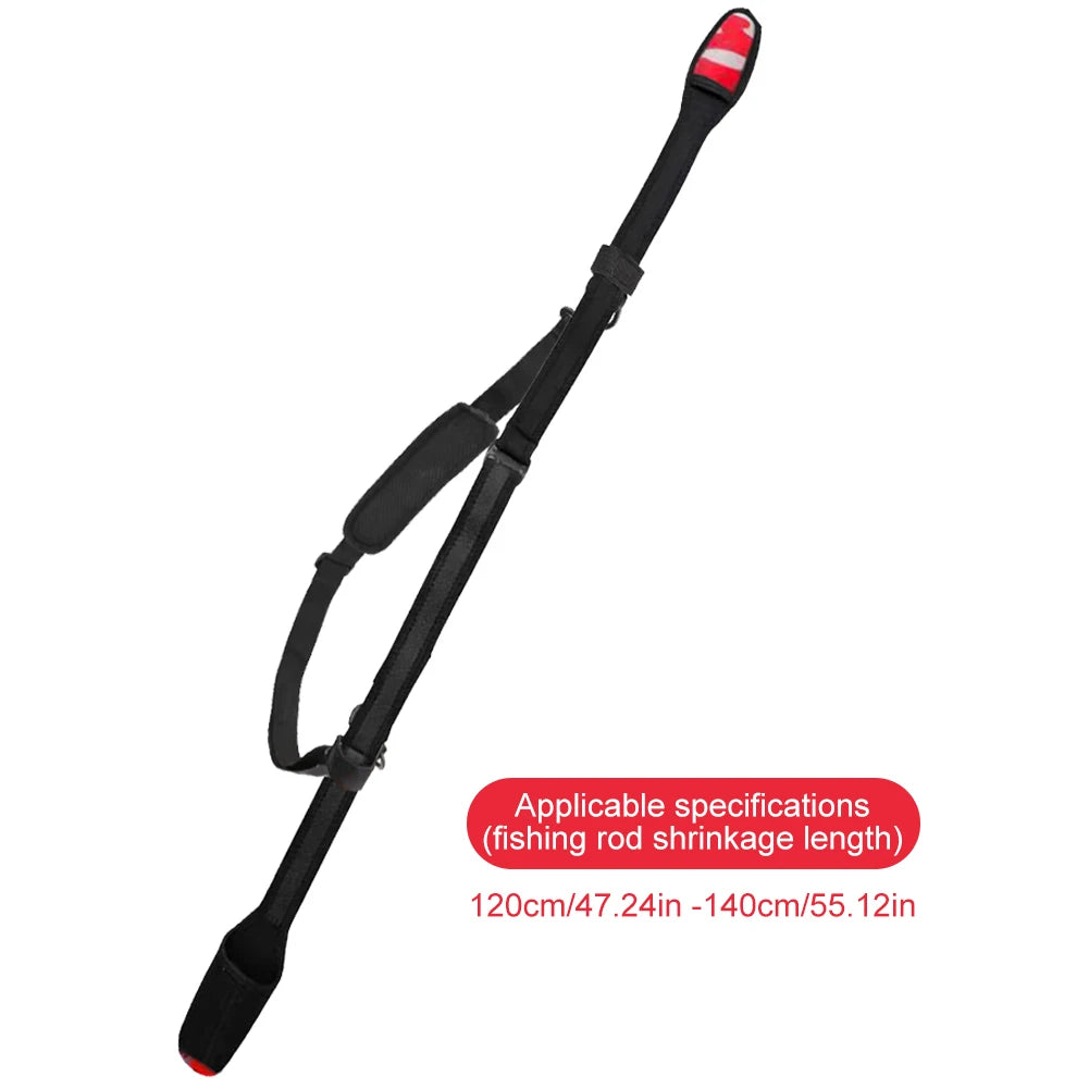 VKTECH Adjustable Fishing Rod Holder Shoulder Belt for Outdoors