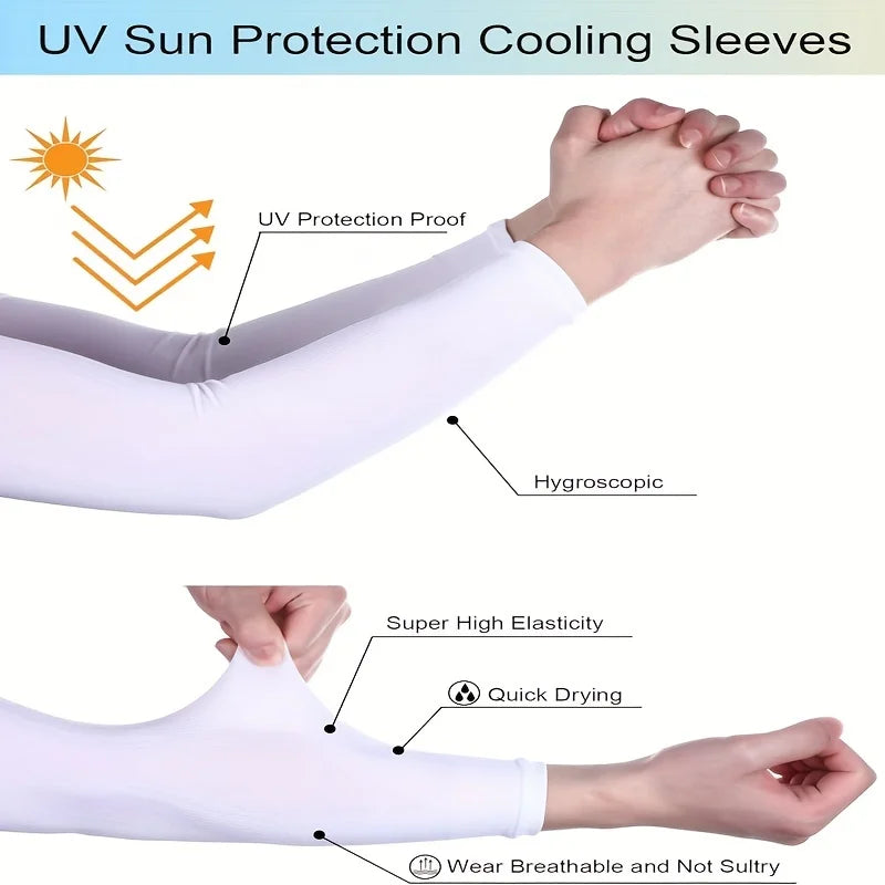 Cycling Arm Sleeves - Anti-UV Sunscreen Sports Warmers by CN