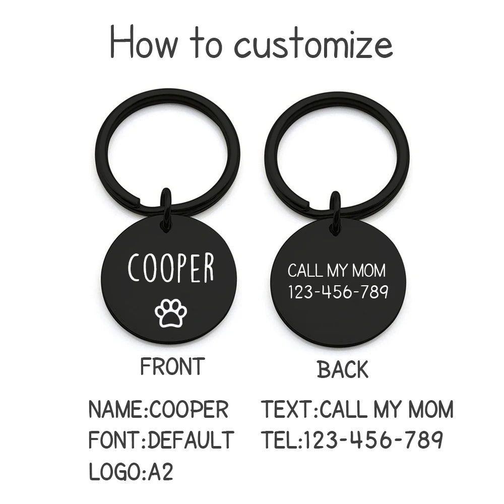 Fujian Personalized Engraved Cat Dog Pet ID Tag For Pets
