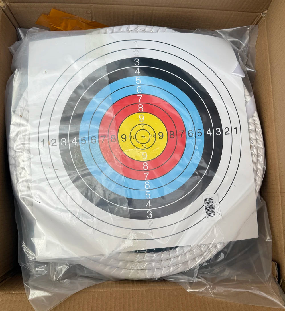 Recurve Bow Target Kit with Bright Color Straw and 5 Papers for Outdoor Archery Practice