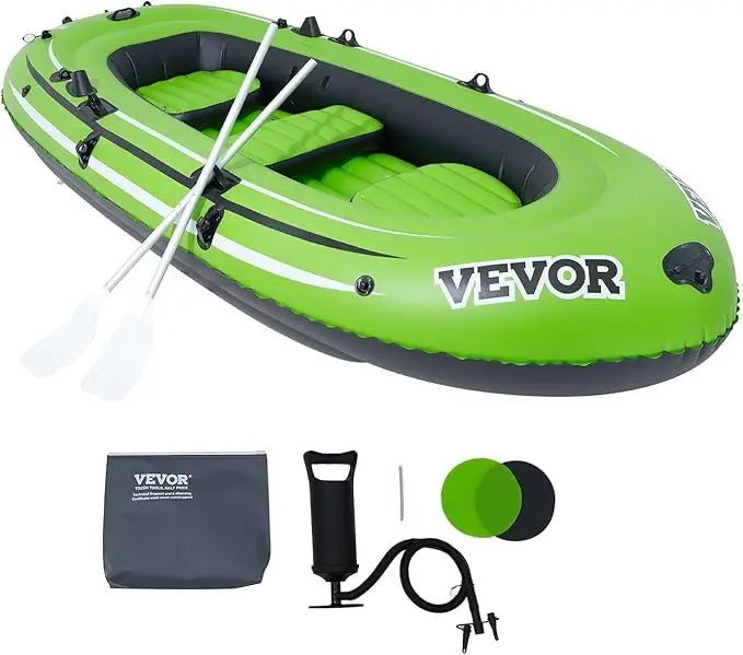 VEVOR Inflatable Boat for Five People Spacious and Foldable for Easy Storage