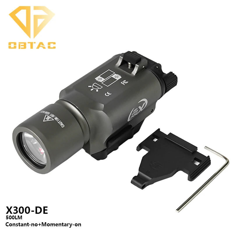 Tactical SF M300C M600C Metal Flashlight Strobe Scout Light for Airsoft Hunting 20mm Rail