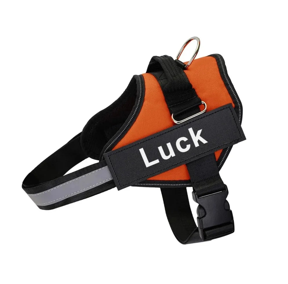 Customized Reflective Dog Harness Vest No Pull Adjustable Breathable Pet Harness for Outdoor Use