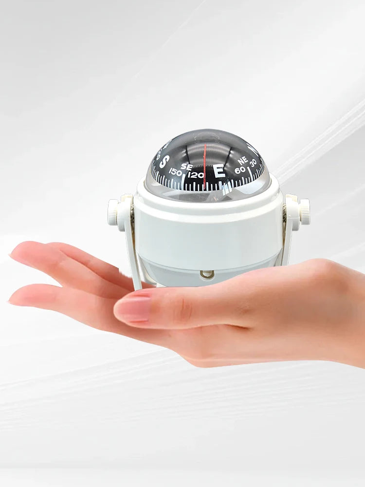 APWIKOGER Ball Shaped Marine Compass Pivoting Navigation
