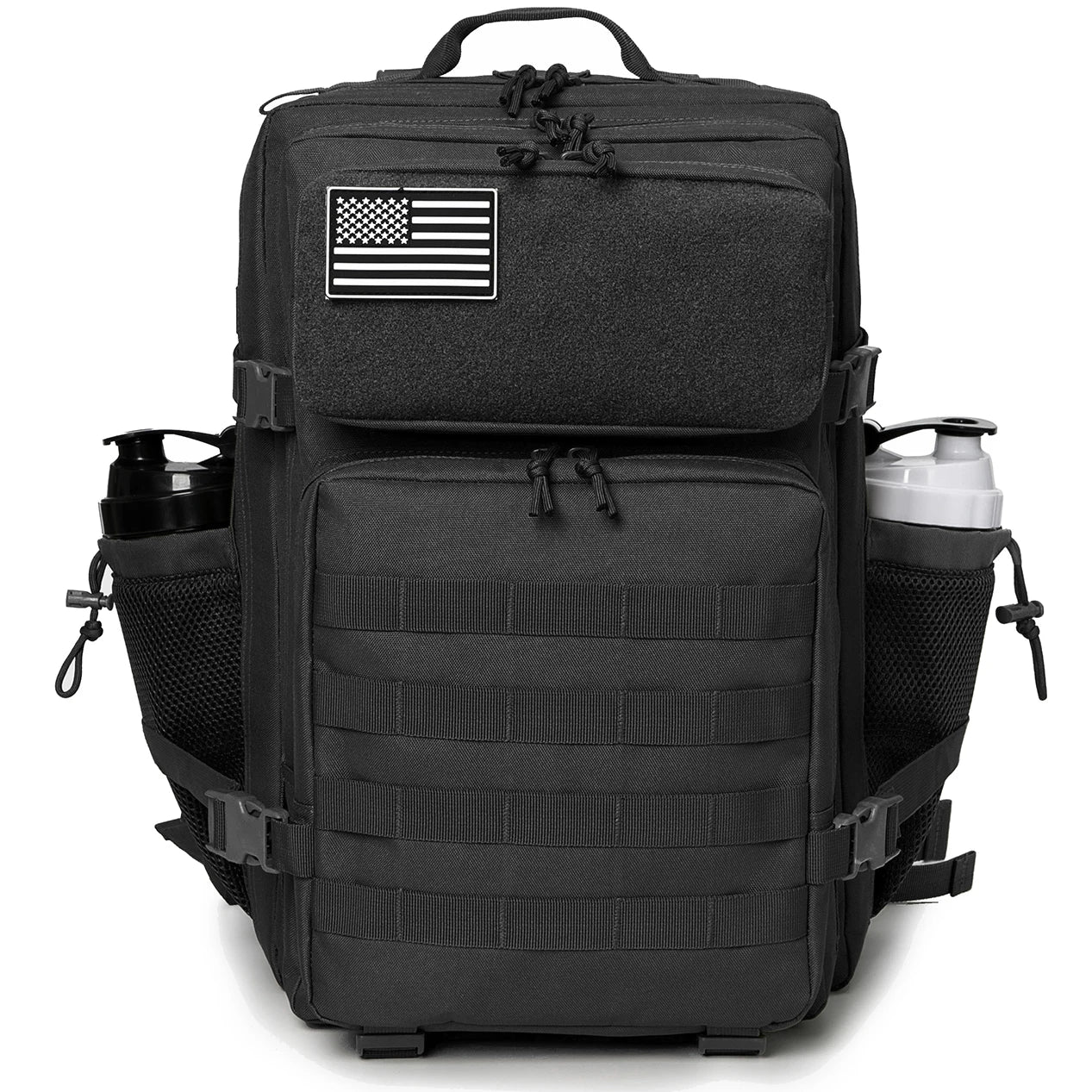 45L Tactical Backpack for Hunting with Dual Cup Holders and Outdoor Camping Features