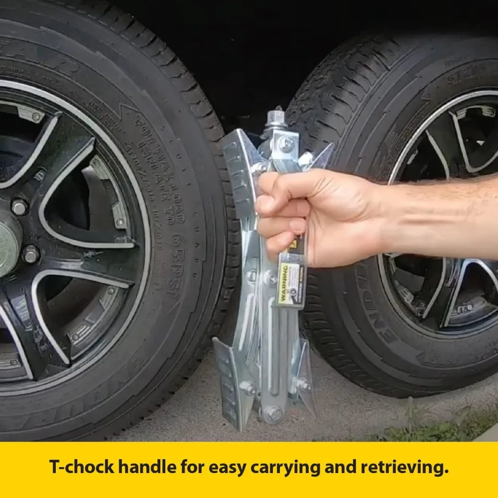 Relia Tandem Axle T-Chock Heavy Duty RV Wheel Chocks