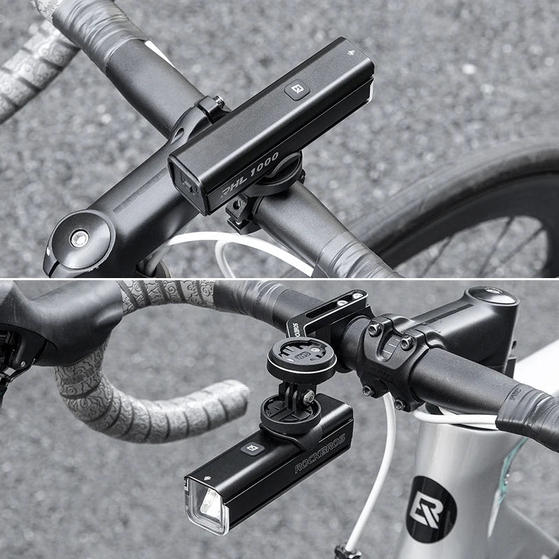 ROCKBROS 1000LM Rechargeable Aluminum Bicycle Light Headlight