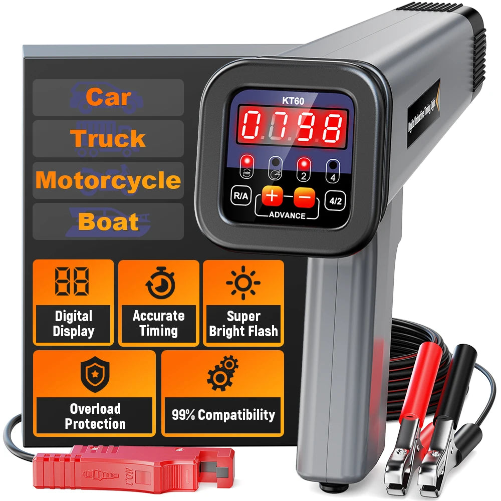 KZYEE KT60 Engine Timing Light with Tachometer