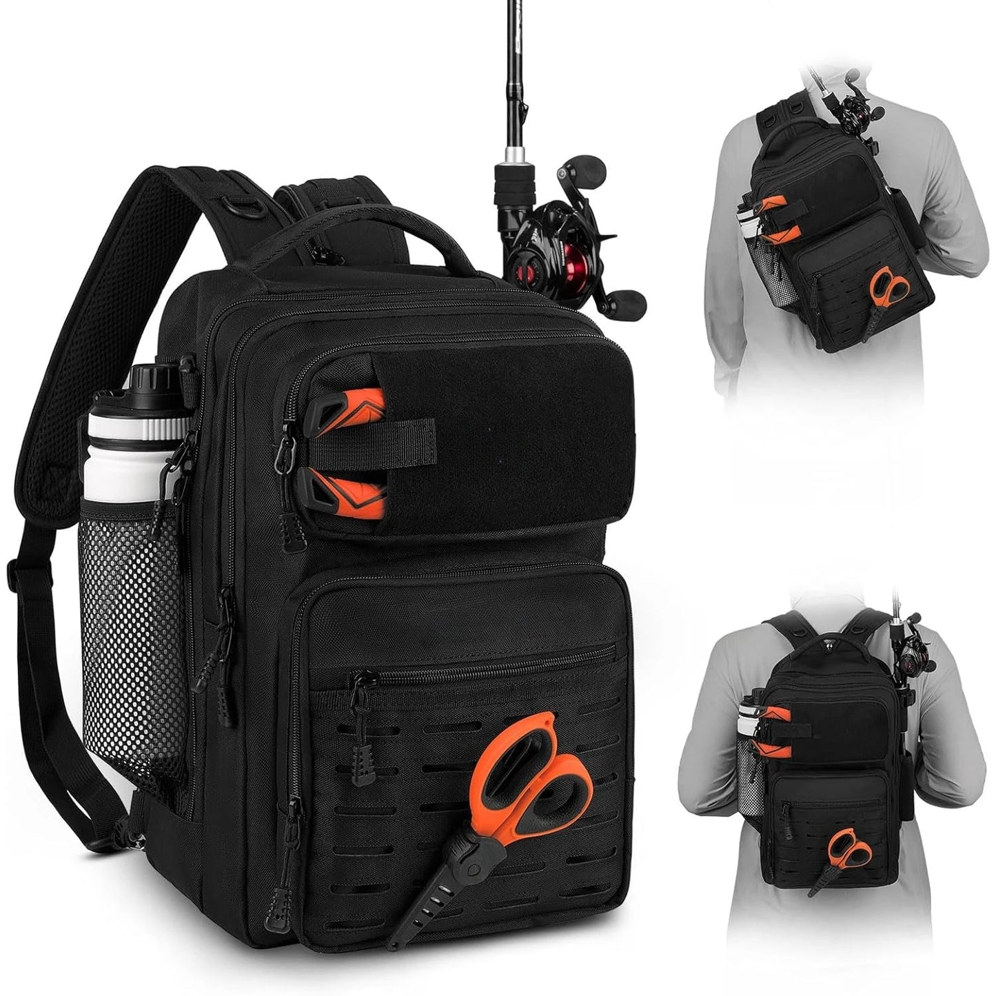 Tactical Fishing Sling Tackle Bag Lightweight Backpack for Gear Storage Ideal Gift for Men