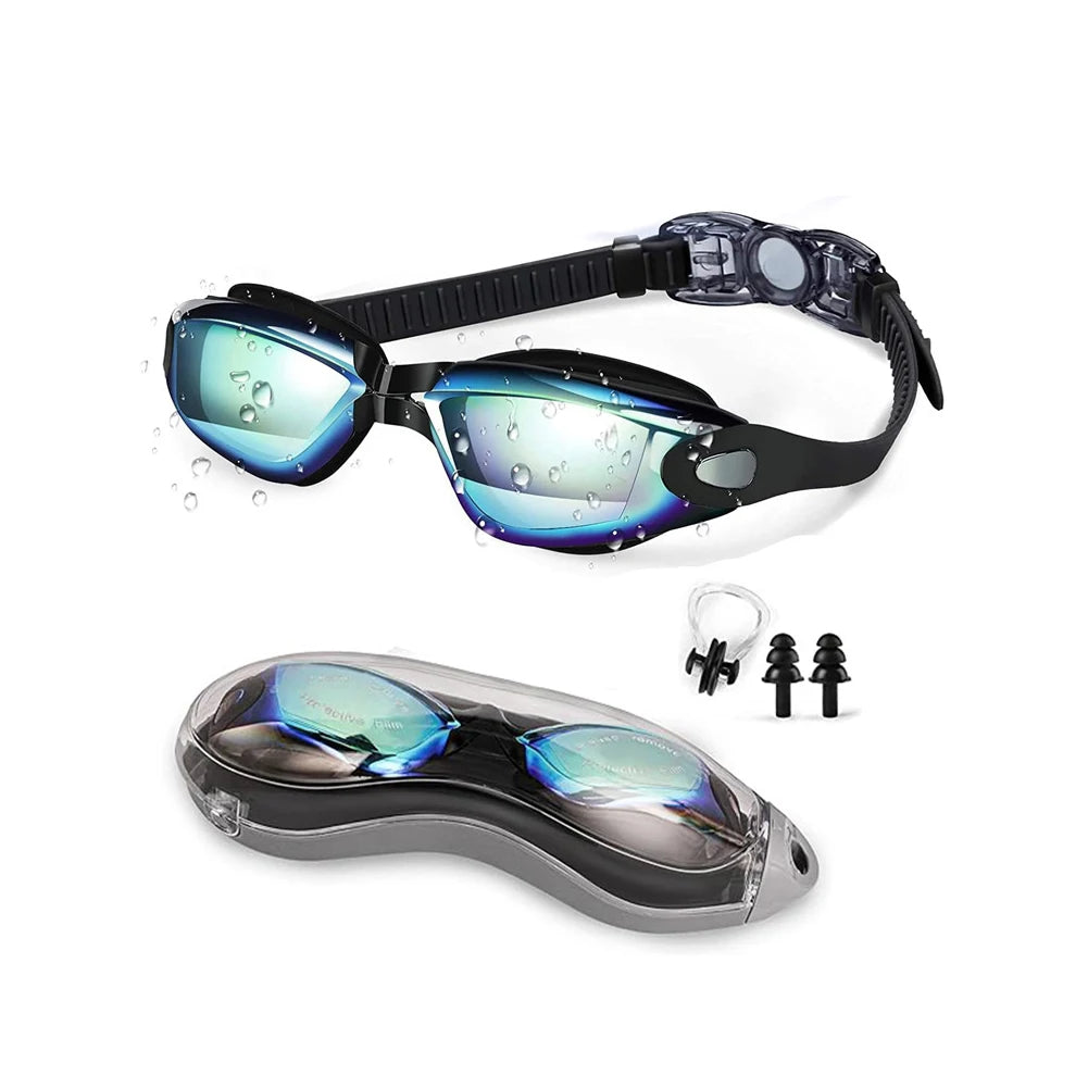 America Wildlife Anti Fog UV Swim Goggles Silicone Gaskets