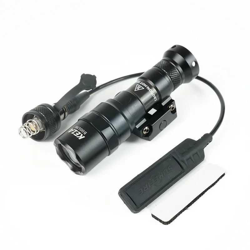 Tactical SF M300C M600C Metal Flashlight Strobe Scout Light for Airsoft Hunting 20mm Rail