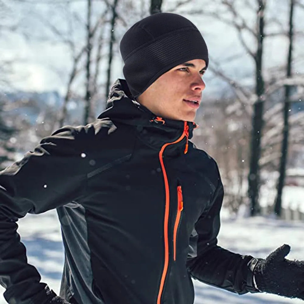 CN Thermal Fleece Windproof Ski Hat Beanie for Adults