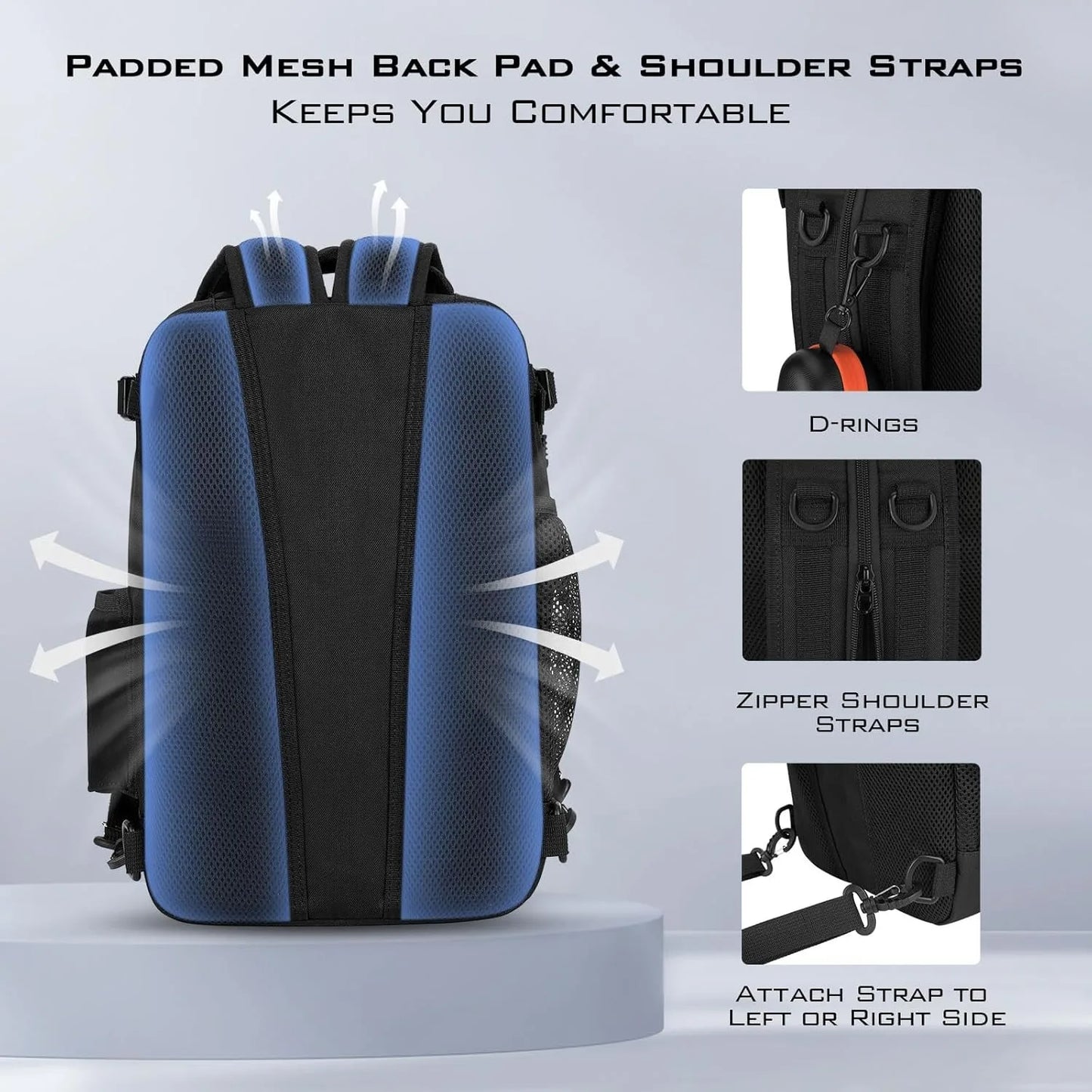 Tactical Fishing Sling Tackle Bag Lightweight Backpack for Gear Storage Ideal Gift for Men