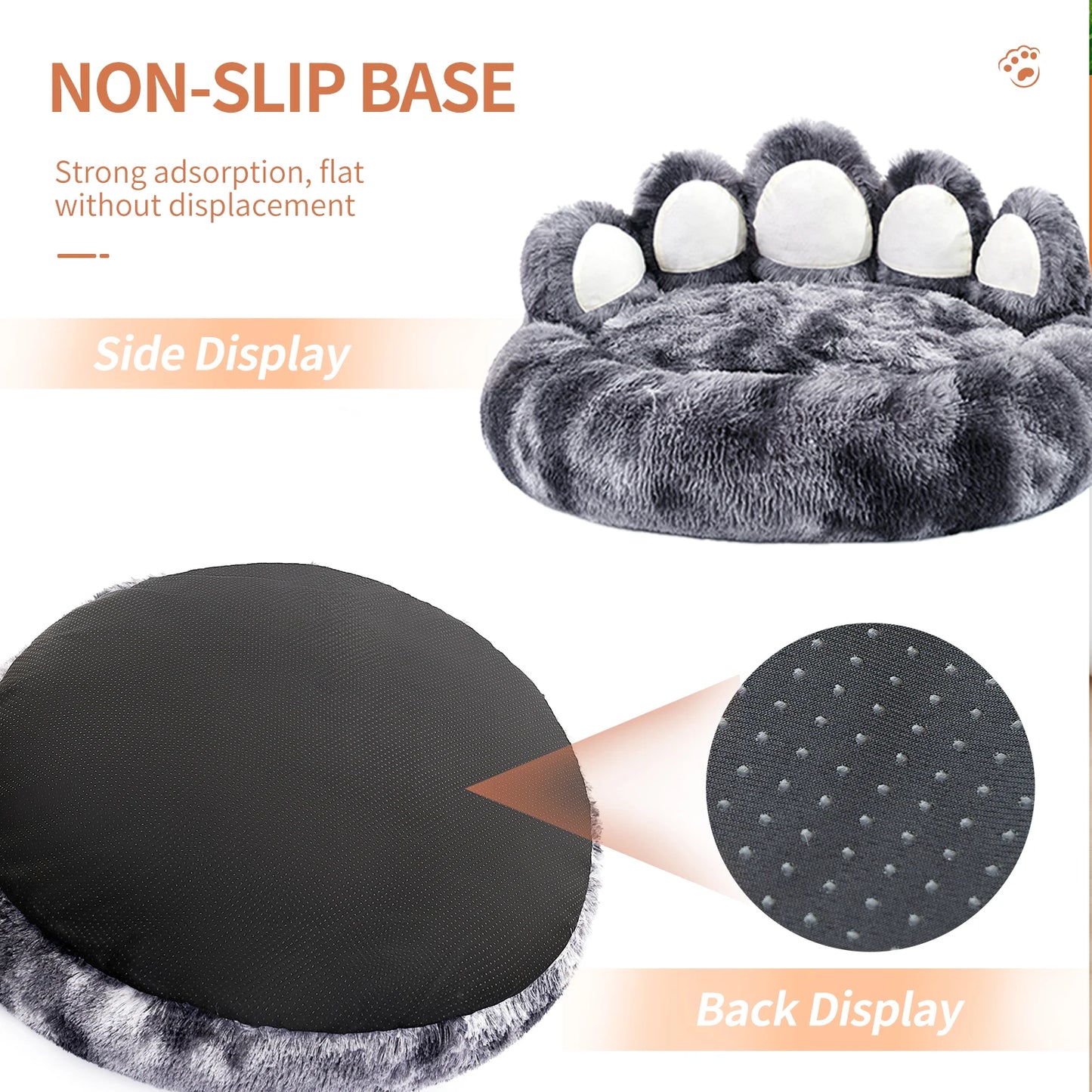 Petart Cozy Comfy Paw Shape Dog Bed Cushion