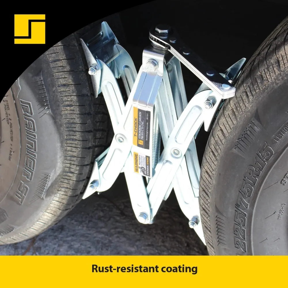 Relia Tandem Axle T-Chock Heavy Duty RV Wheel Chocks
