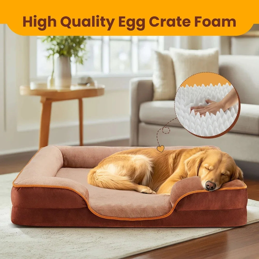 Fujian Waterproof Memory Foam Dog Bed with Removable Cover
