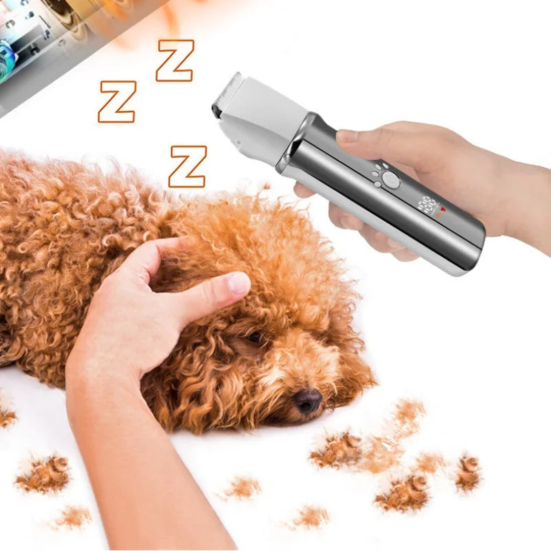 GZHJGOS 4 In 1 Pet Hair Trimmer Clipper Nail Grinder