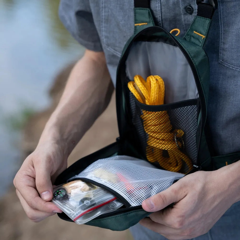 Fly Fishing Gear Bag Chest Bag Small Soft Surface for Anglers Kayak Boat or Paddleboard