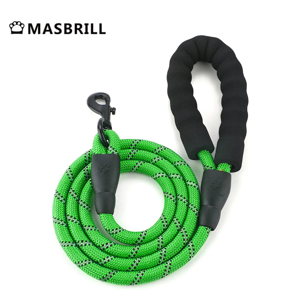 MASBRILLCN Nylon Adjustable No Pull Reflective Dog Harness