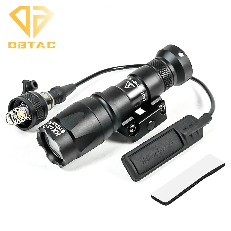 Tactical SF M300C M600C Metal Flashlight Strobe Scout Light for Airsoft Hunting 20mm Rail