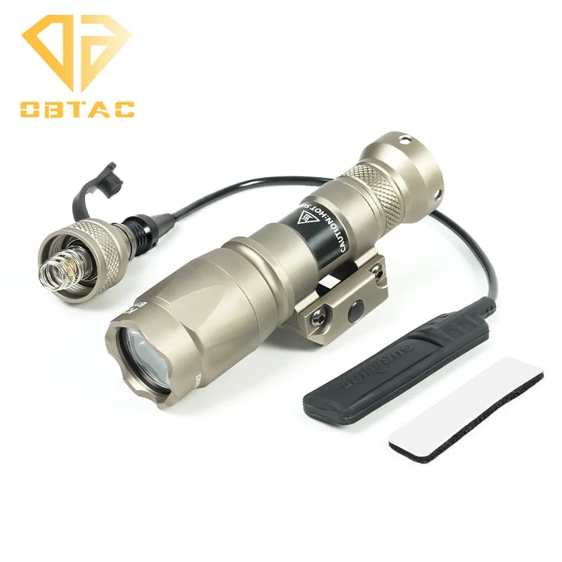 Tactical SF M300C M600C Metal Flashlight Strobe Scout Light for Airsoft Hunting 20mm Rail
