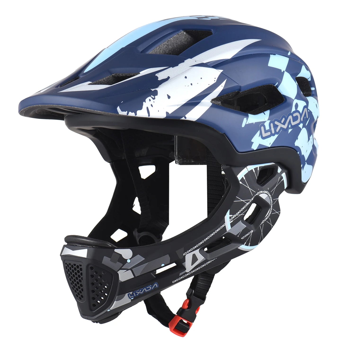 Kids Cycle Helmet Detachable Full Face Adjustable Helmet