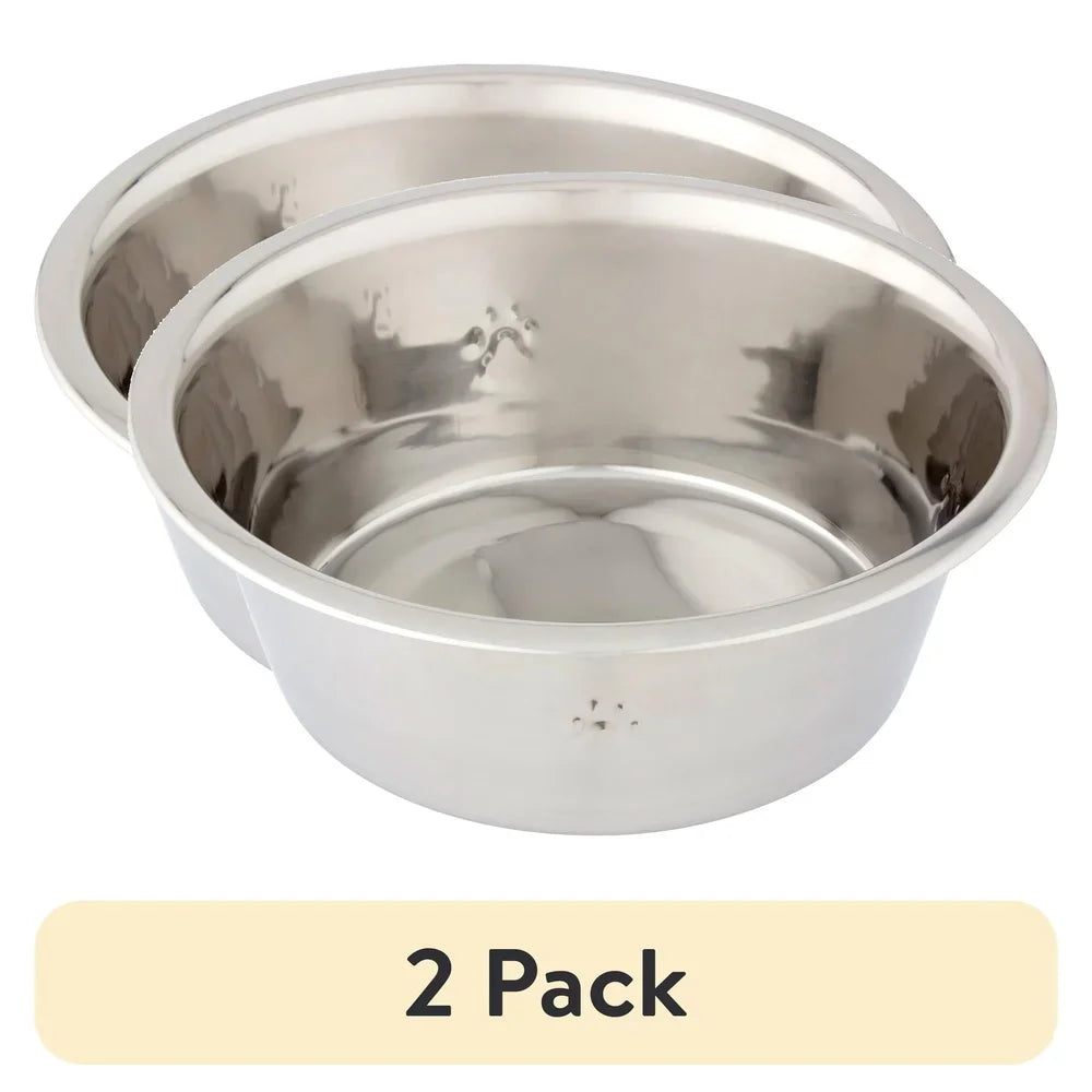 Hign Concerned Stainless Steel Dog Bowl Set 2 Pack