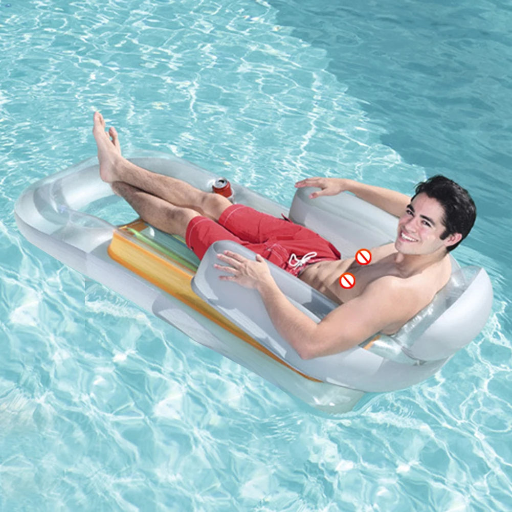 Inflatable Water Sports Floating Seat Multifunctional Portable Summer Pool Accessory