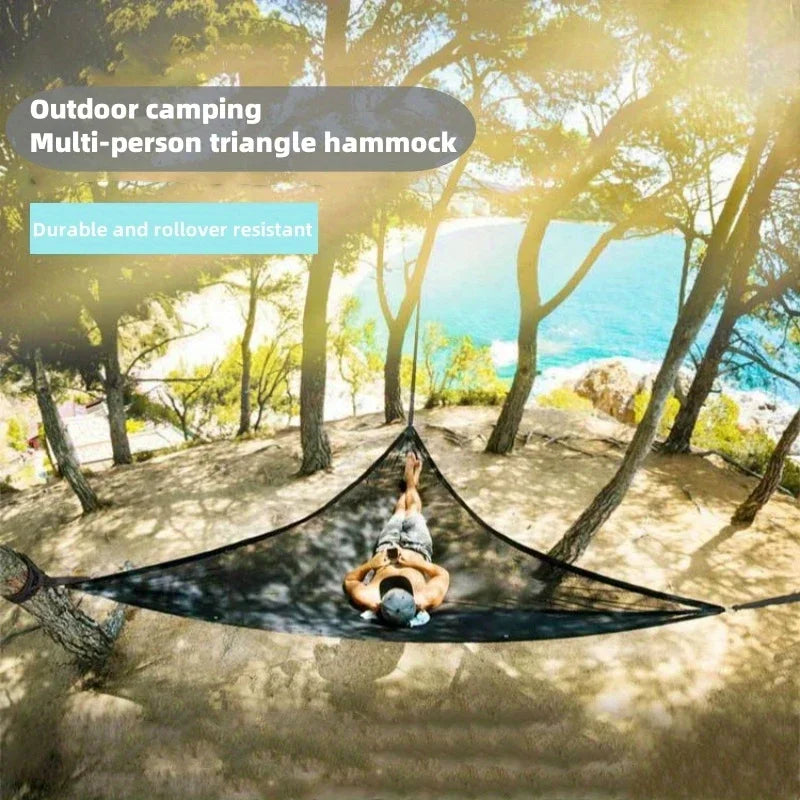 Portable Nylon Triangle Hammock with Storage Bag